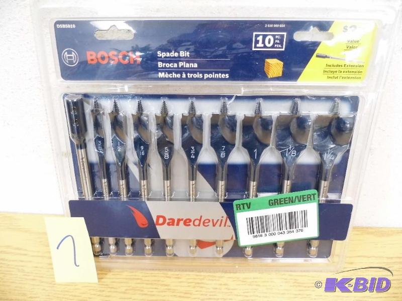 Bosch 10 Piece Spade Bit Set