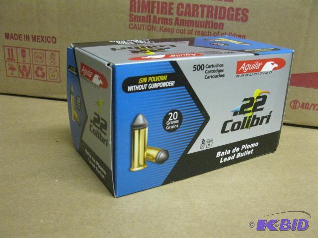 .22 Aguila Subsonic ammo, 20 gr, 500 count...