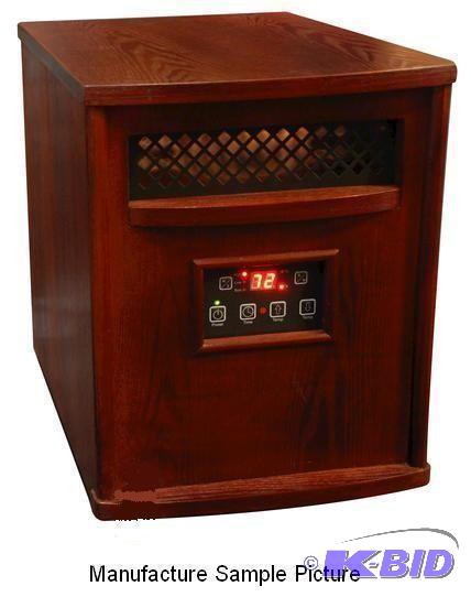 lot 1 image: Infrared Cherry Finish Heater - Digital contr...
