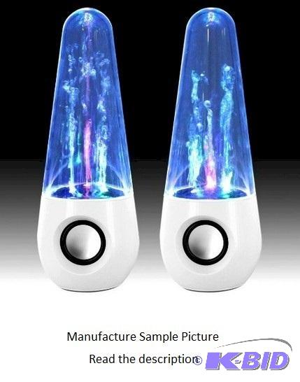lot 103 image: Pair of Water Dance Speakers - White - Model ...