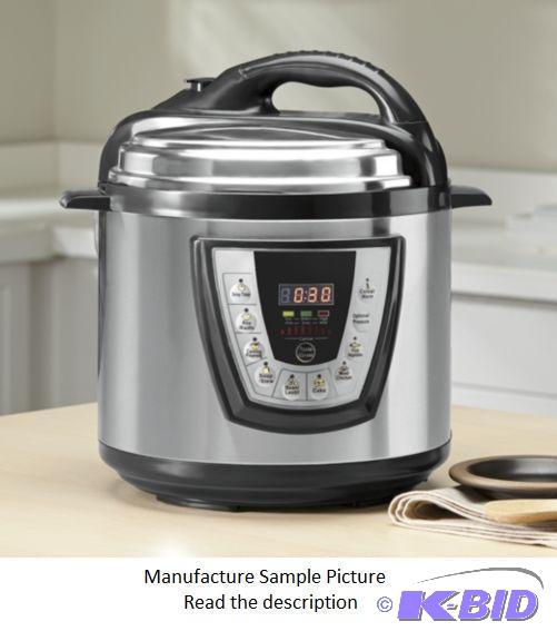 lot 106 image: Franklin Chef Steam Cooker - Model FCP65-BK -...