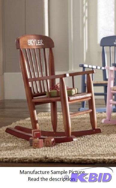 lot 113 image: Childrens Rocker - This childs rocking chai...