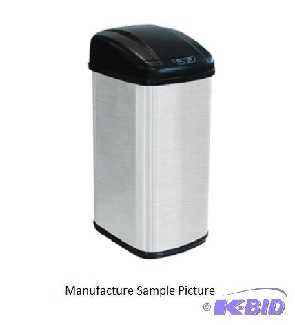 lot 114 image: Brushed Stainless Trash Bin - Automatic lift ...