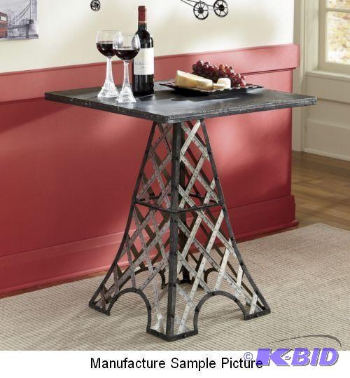 lot 13 image: Eiffel Tower Table - Has latticework base mad...