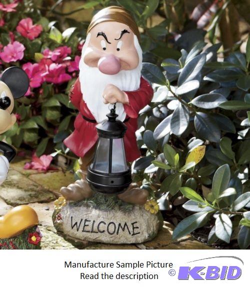 lot 142 image: Grumpy &quotWelcome" Solar Lantern -&nb...