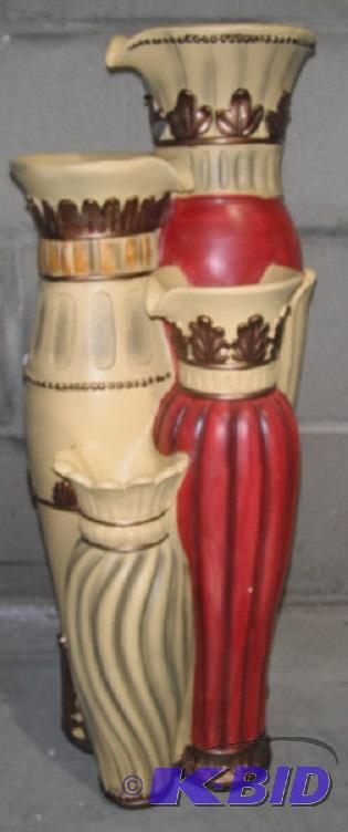 lot 184 image: Gold and Red Vase Fountain -&nbspResin -&nbs...