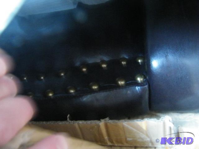 lot 19 image: Brown Like Leather&nbspNailhead Chair...