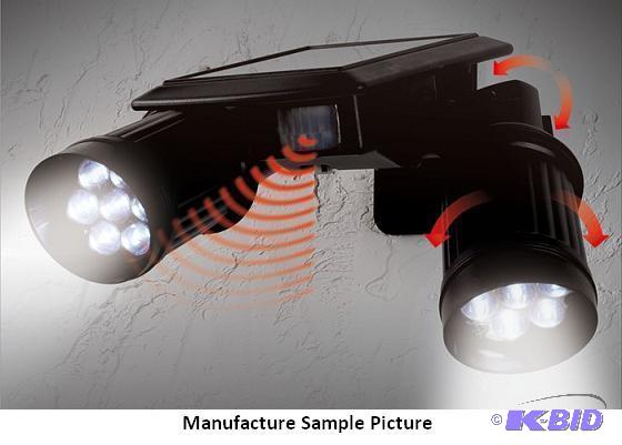 lot 35 image: Solar Dual Head Spot Light - INSTALLED IN MIN...