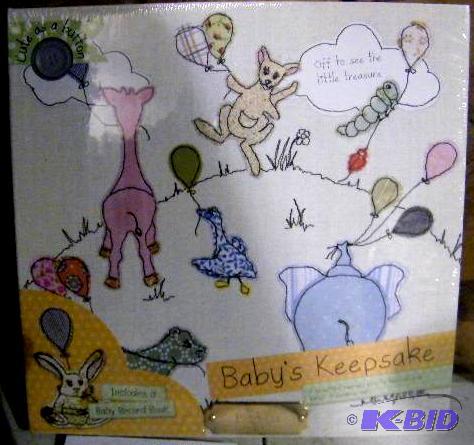 lot 47 image: Babys KeepsakeBook With Drawers - Included ba...