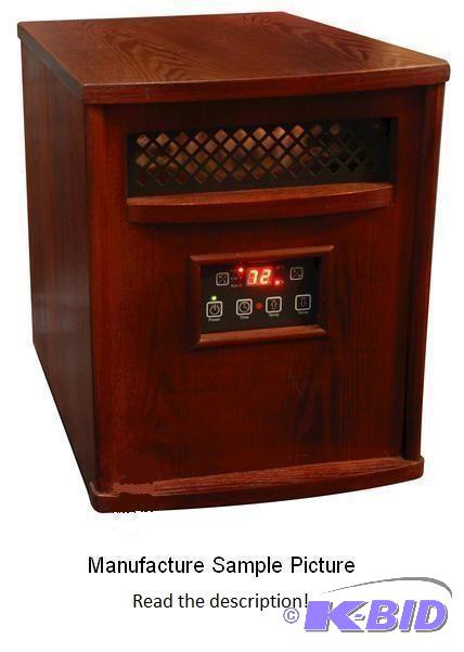 lot 55 image: Infrared Cherry Finish Heater - Digital contr...