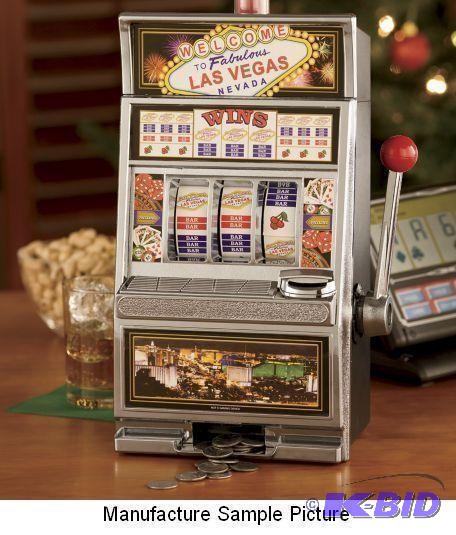 lot 63 image: Las Vegas Slot Machine Bank - Pull the handle...