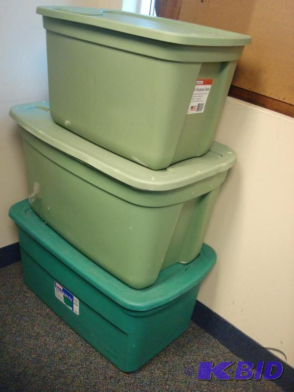 Three Storage Bins...