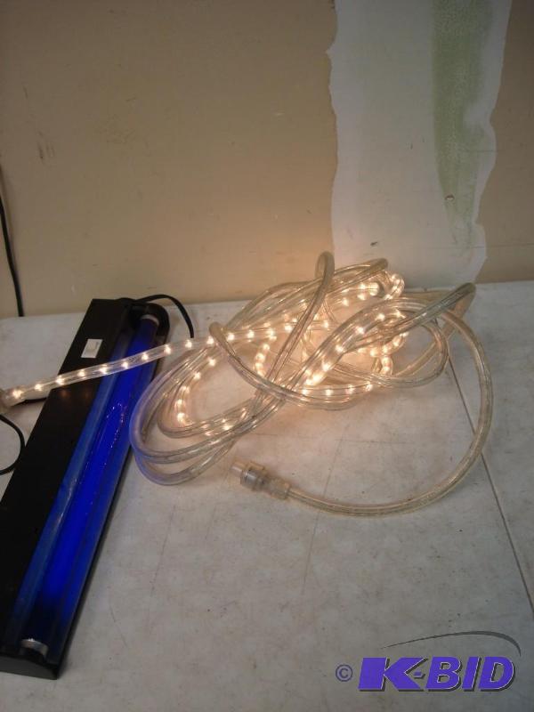 Black Light And Cord Light Which Only Half Wo...