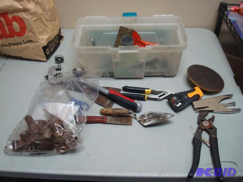 Box Filled With Tools And Hardware...