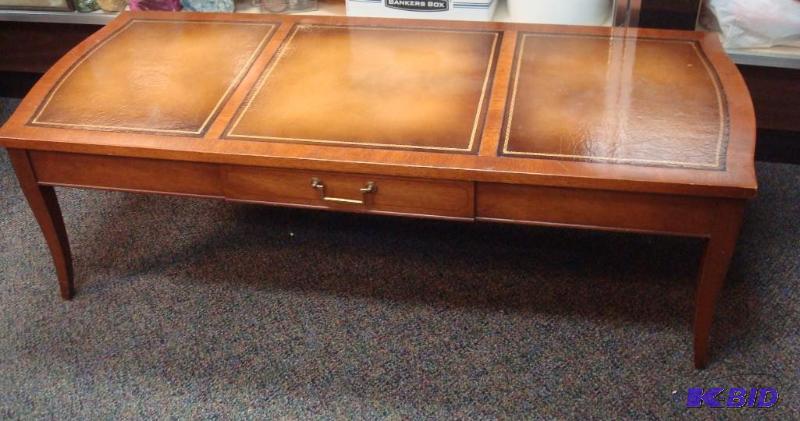 Vintage Wood Coffee Cocktail Table, Imperial ...