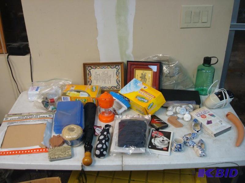 Lot Of Various Items Umbrellas Sandpaper Tea ...