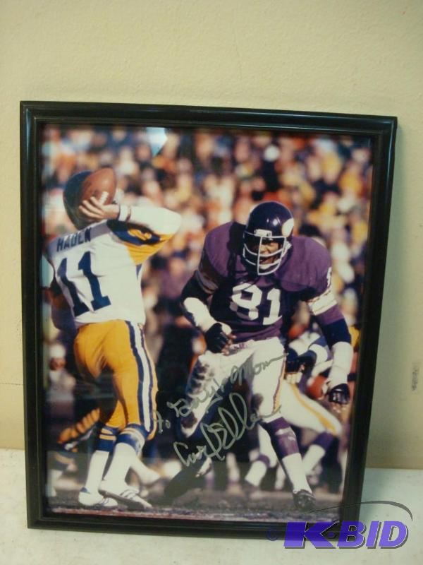 Personalized &nbspSigned Carl Eller Autograp...