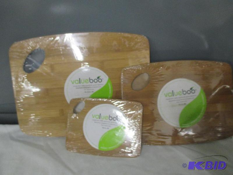 Value Boo Bamboo coasters and cutting board new