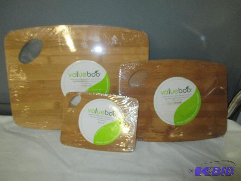 Value Boo Bamboo coasters and cutting board new