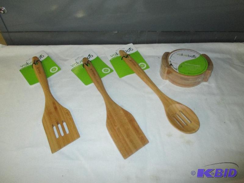 Value Boo Bamboo Coasters and utensils