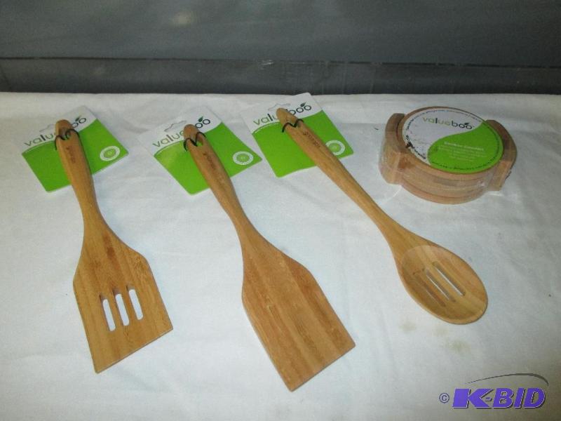 Value Boo Bamboo Coasters and utensils