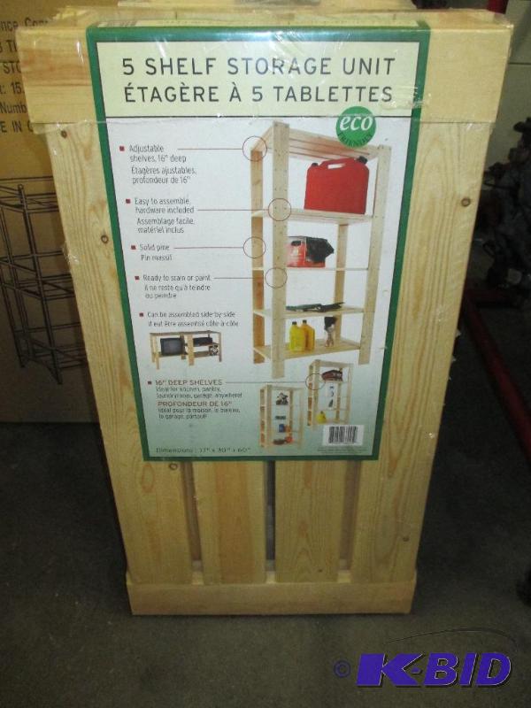 5 shelf storage unit