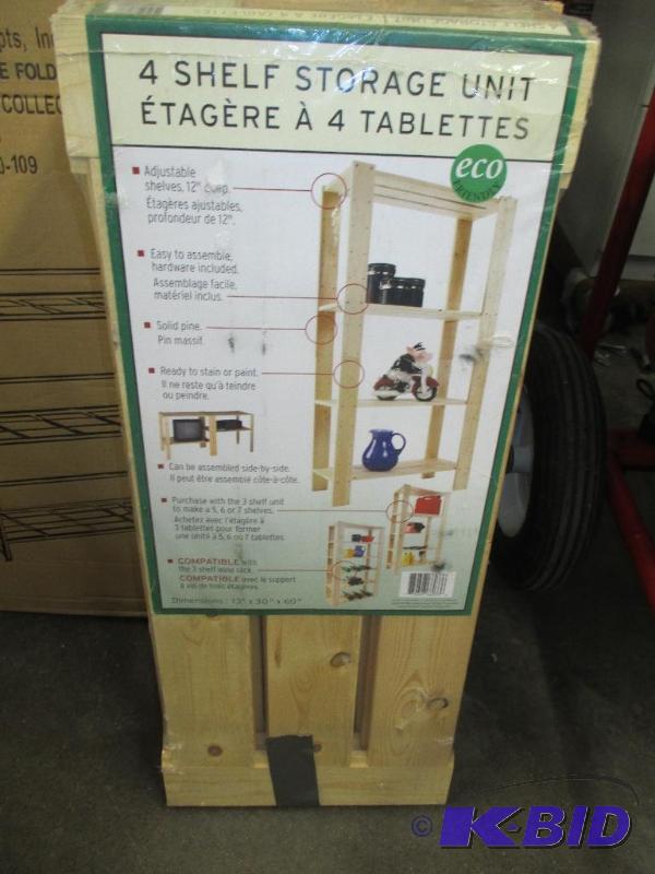 4 shelf storage unit