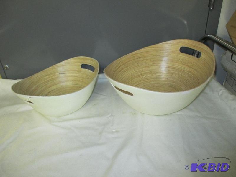 2 Bamboo Bowls