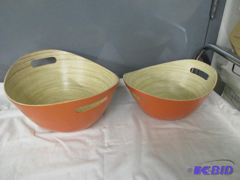 2 Bamboo Bowls