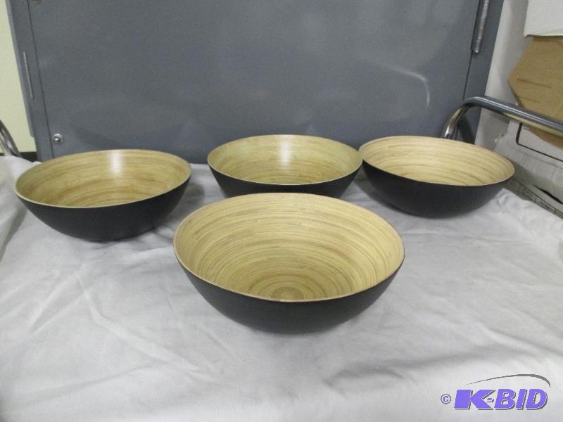 4 Bamboo Bowls