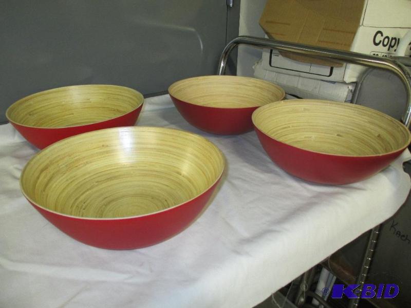 4 Bamboo Bowls