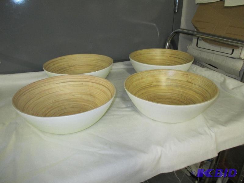 4 Bamboo Bowls