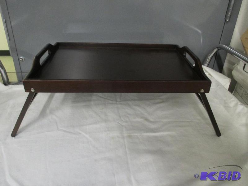 Wood lap tray