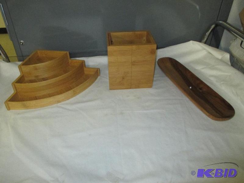 3 tier shelf, utinsel holder (Expands, serviing dish