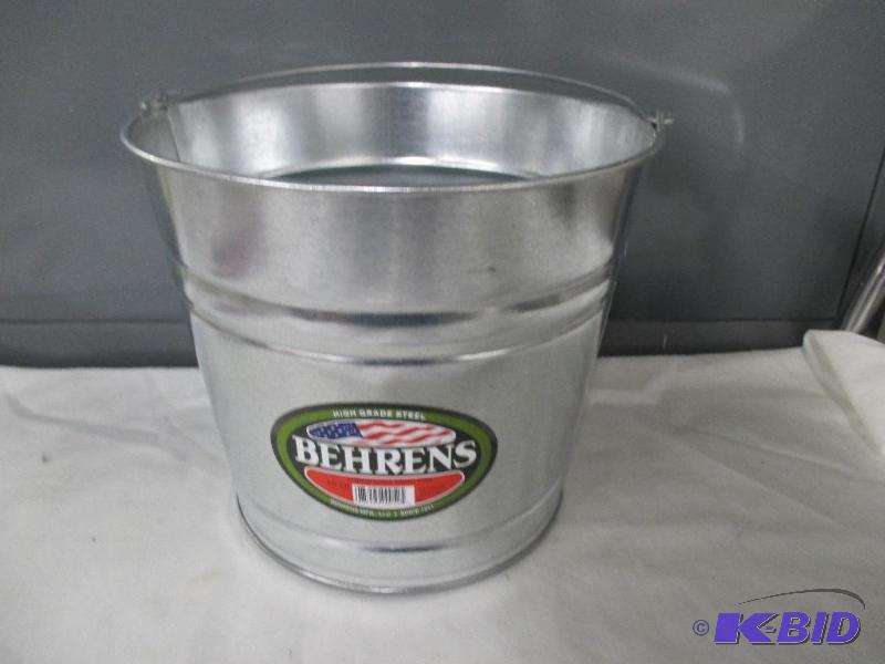 Behrens galvanized steel pail