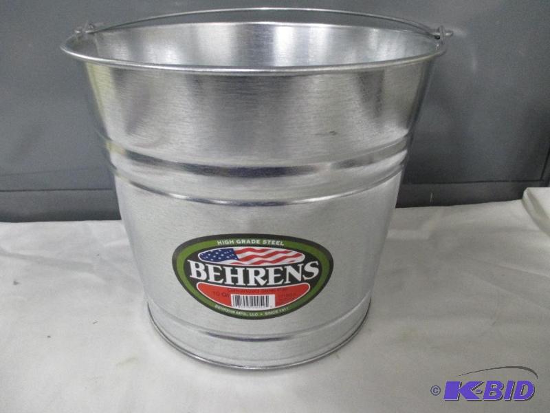 Behrens galvanized steel pail