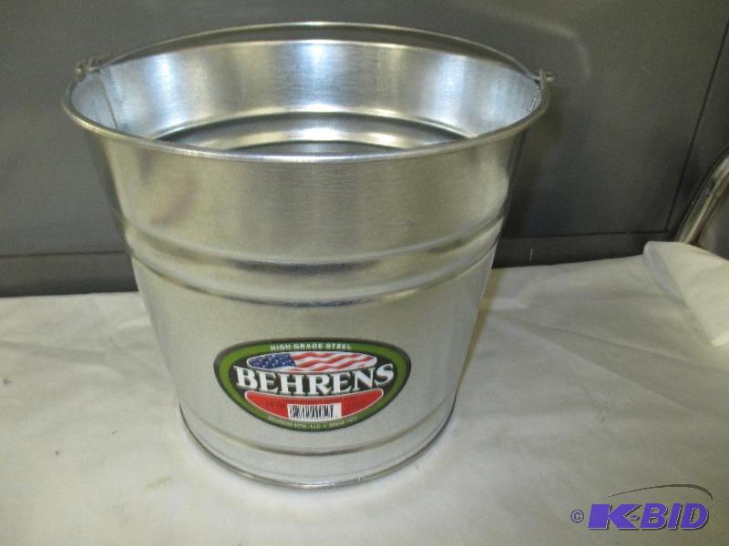Behrens galvanized steel pail