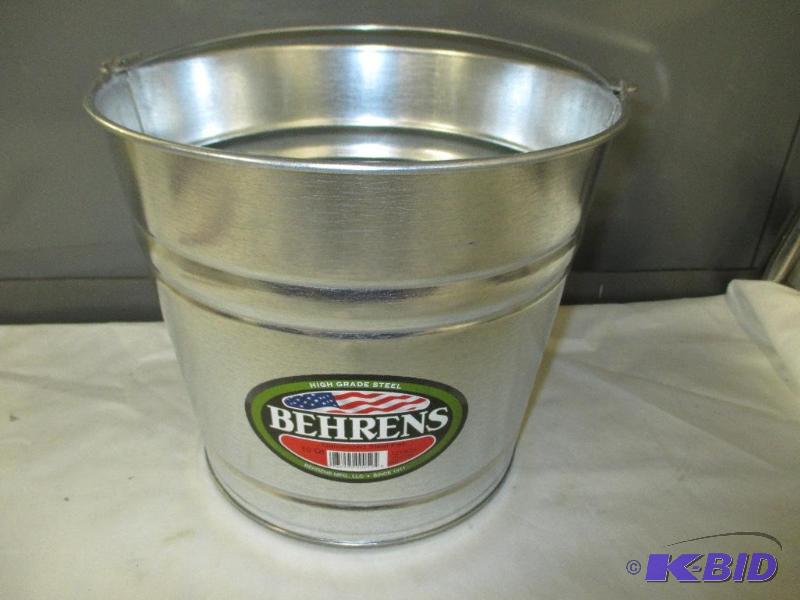 Behrens galvanized steel pail