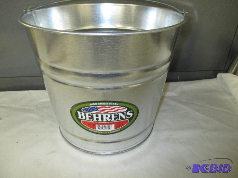 Behrens galvanized steel pail
