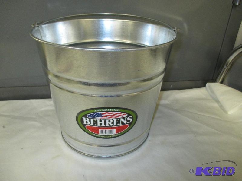 Behrens galvanized steel pail