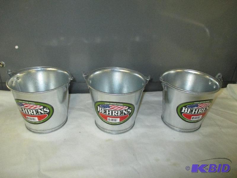 Behrens galvanized steel pail