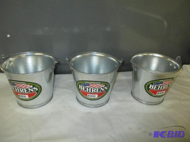 Behrens galvanized steel pail