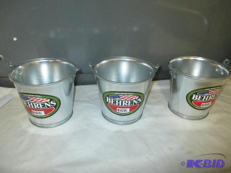 Behrens galvanized steel pail
