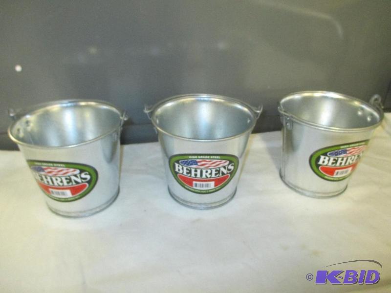 Behrens galvanized steel pail