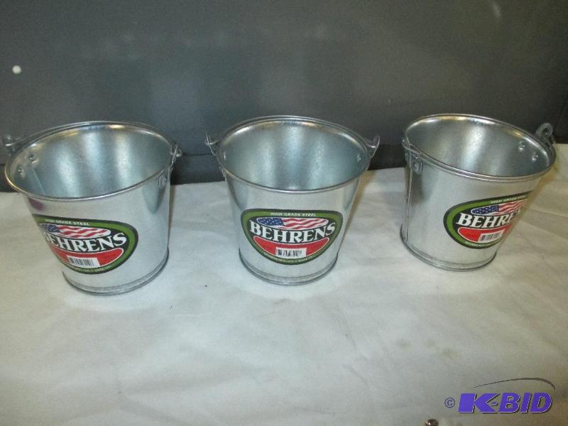 Behrens galvanized steel pail