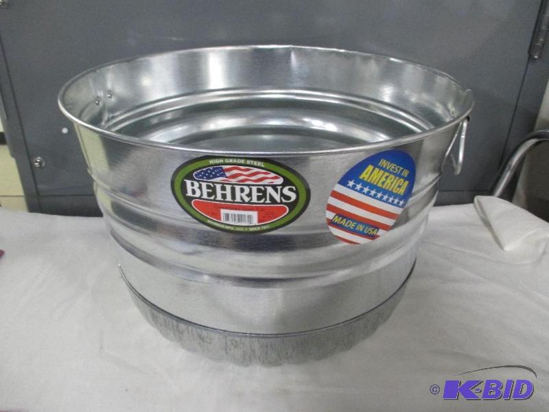 Behrens galvanized steel pail