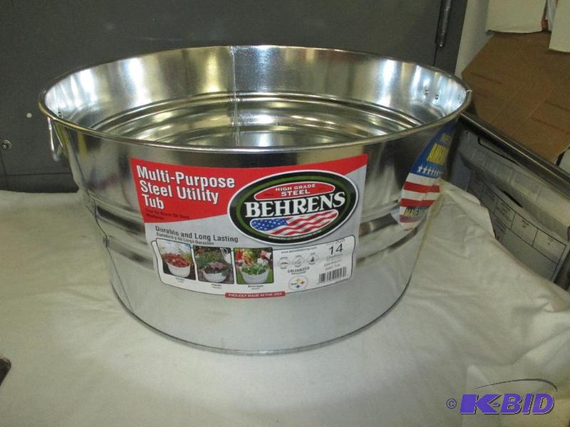 Multi purpose steel utility tub