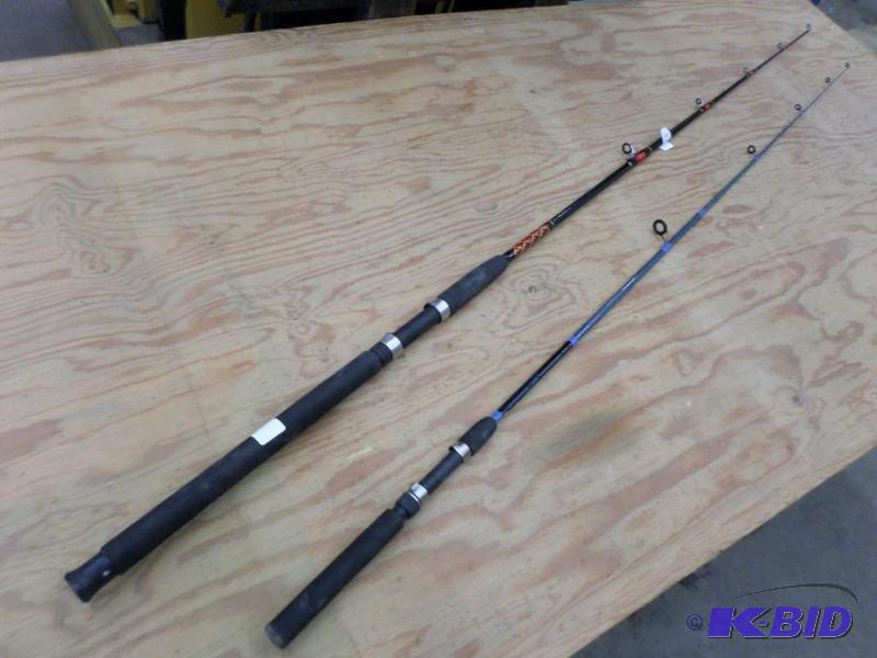 lot 132 image: (1) Heavy Action & (1) Medium Action Spin...