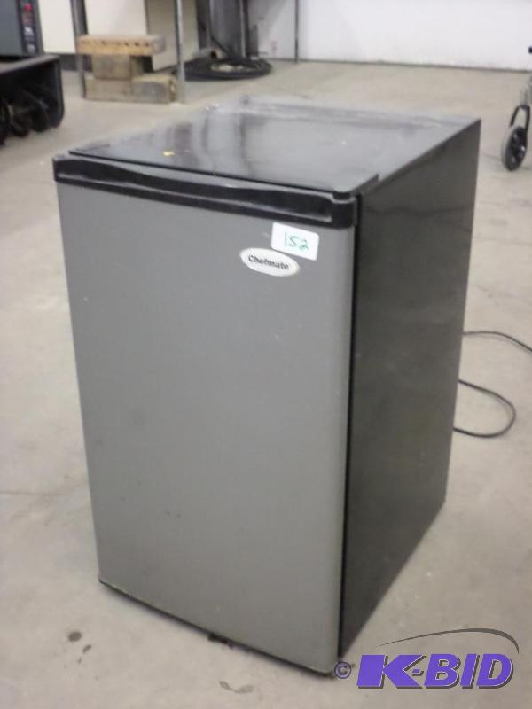 lot 152 image: Chefmate Mini Refrigerator With Stainless Ste...