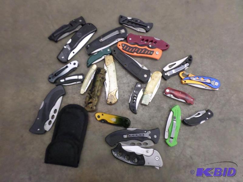 lot 73 image: Huge Lot Of Misc Pocket Knives...